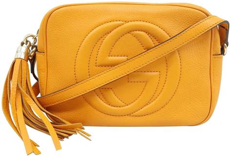 gucci soho yellow|gucci soho collection crossbody.